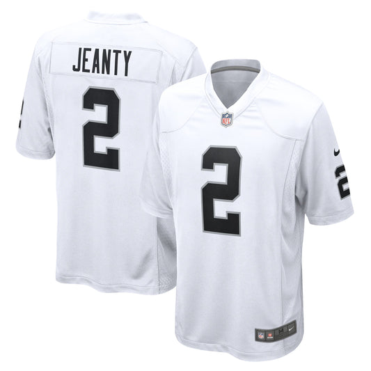 Las Vegas Raiders Ashton Jeanty White Game Jersey