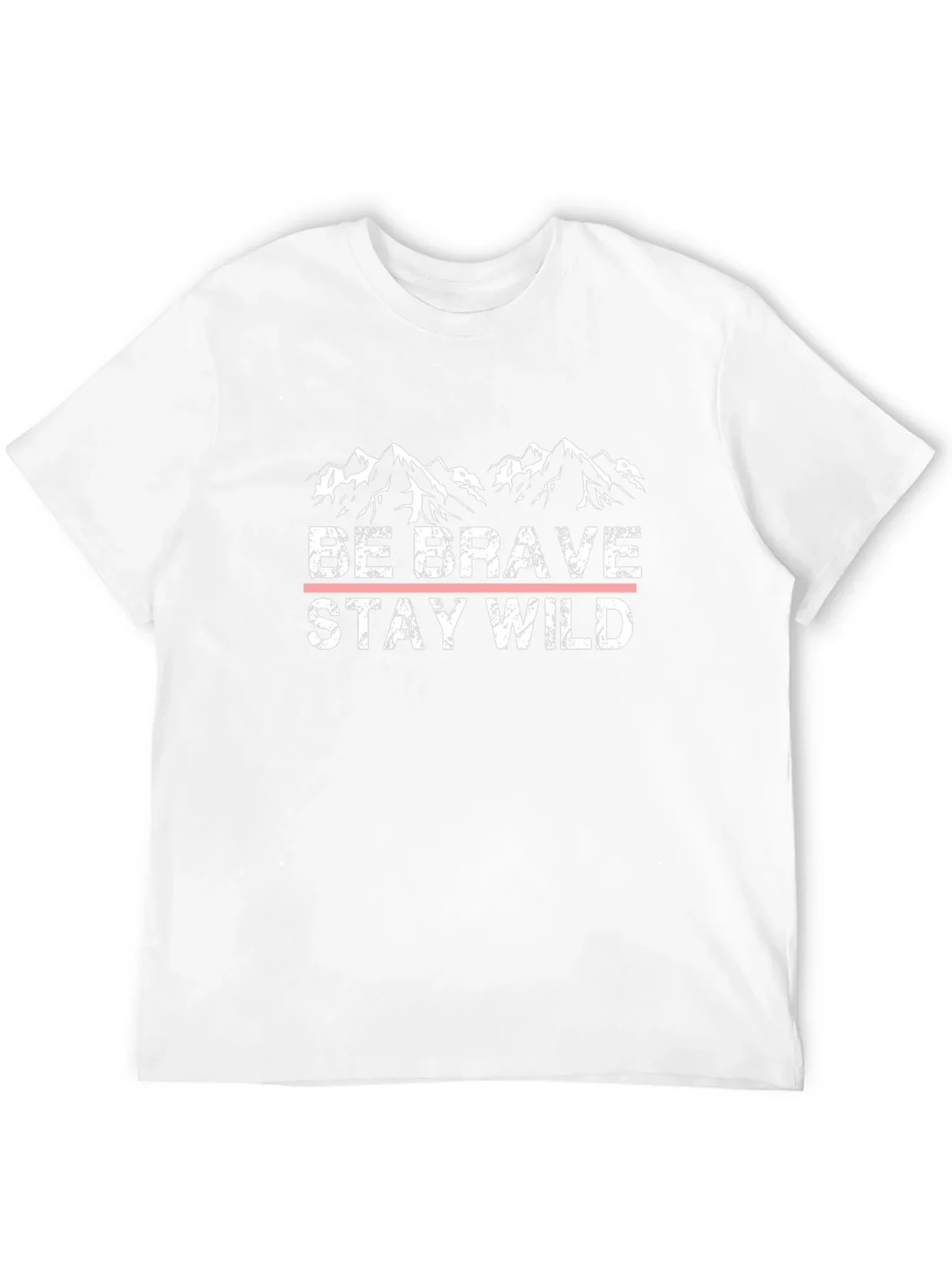 Be Brave Stay Wild Black Graphic T-Shirt