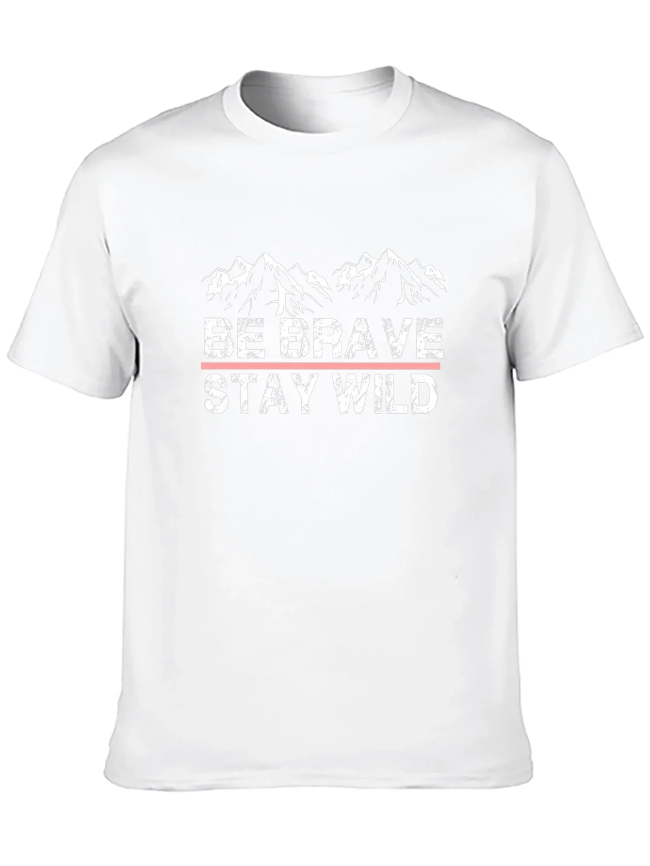 Be Brave Stay Wild Black Graphic T-Shirt