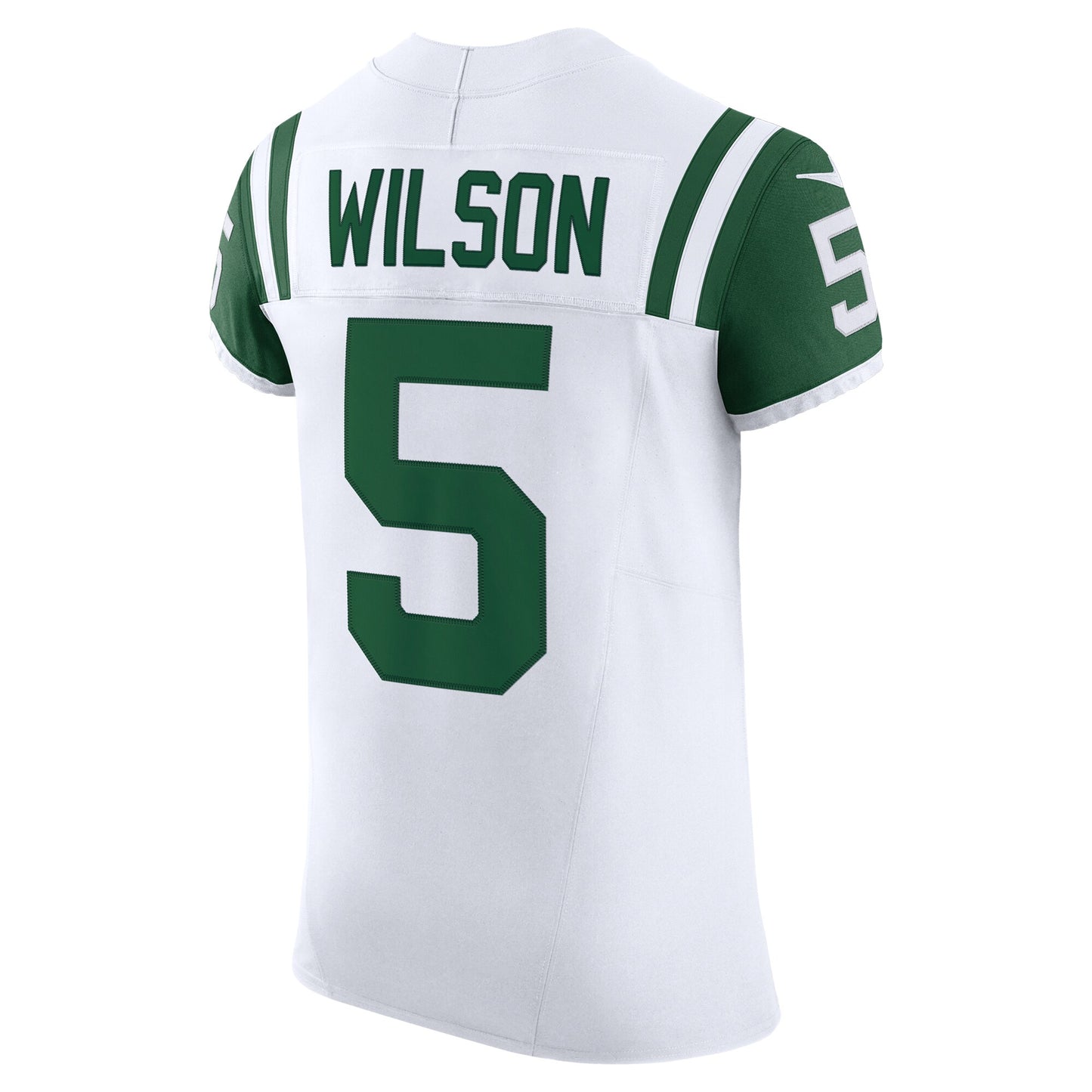 New York Jets Garrett Wilson White Classic Alternate Vapor F.U.S.E. Elite Jersey