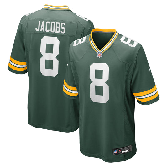 Green Bay Packers Josh Jacobs Green Team Game Jersey