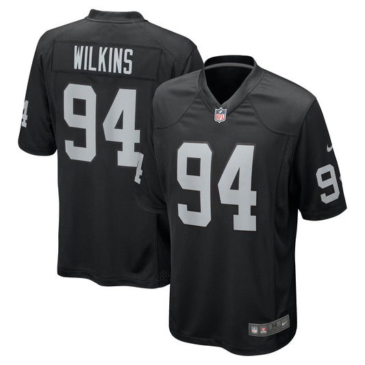 Las Vegas Raiders Christian Wilkins Black Team Game Jersey