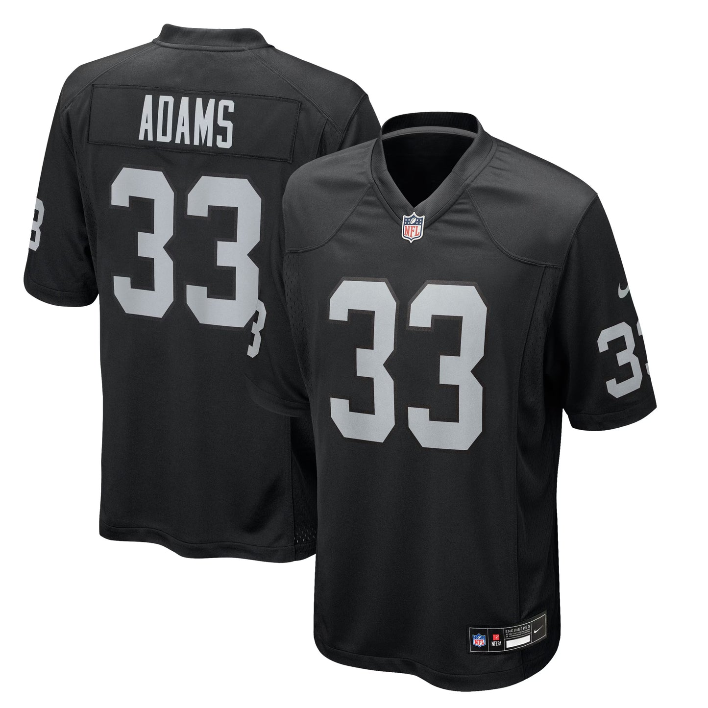 Las Vegas Raiders Jamal Adams Black Team Game Jersey