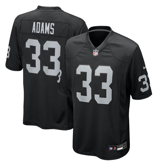 Las Vegas Raiders Jamal Adams Black Team Game Jersey