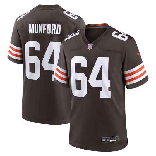 Cleveland Browns Thayer Munford Brown Team Game Jersey