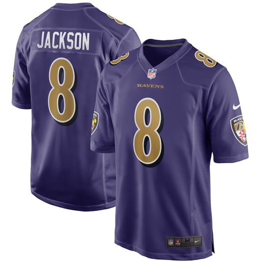 Baltimore Ravens Lamar Jackson Purple Alternate Game Jersey