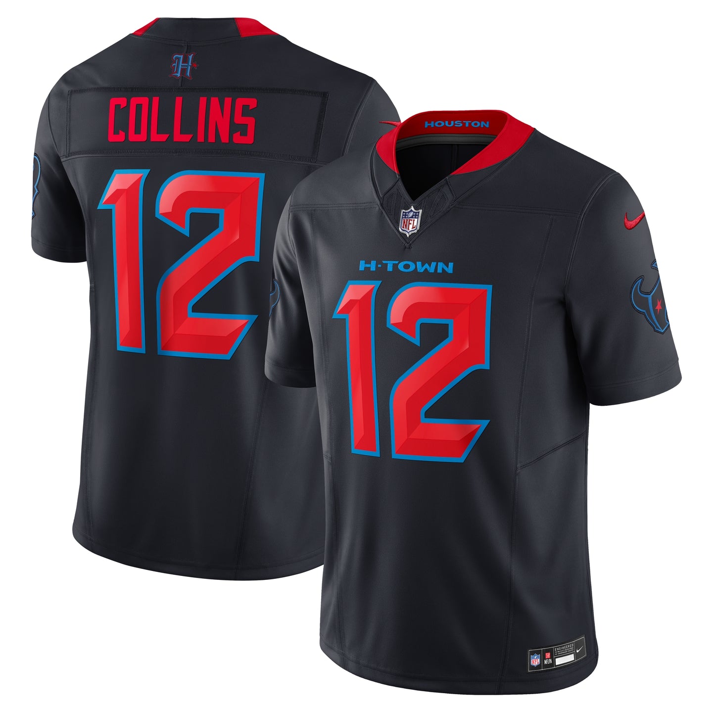 Houston Texans Nico Collins Navy Alternate 2 Vapor F.U.S.E. Limited Jersey