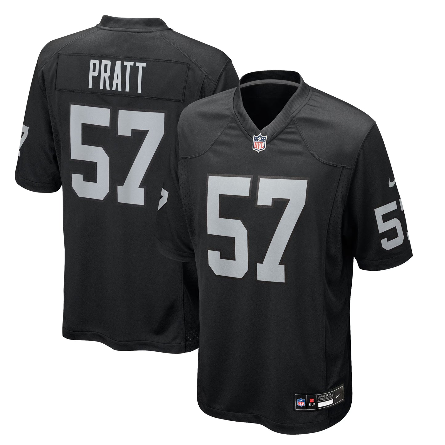 Las Vegas Raiders Germaine Pratt Black Team Game Jersey