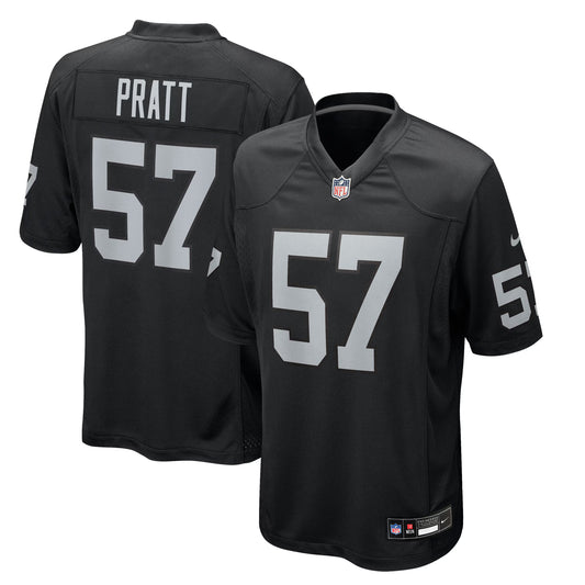 Las Vegas Raiders Germaine Pratt Black Team Game Jersey