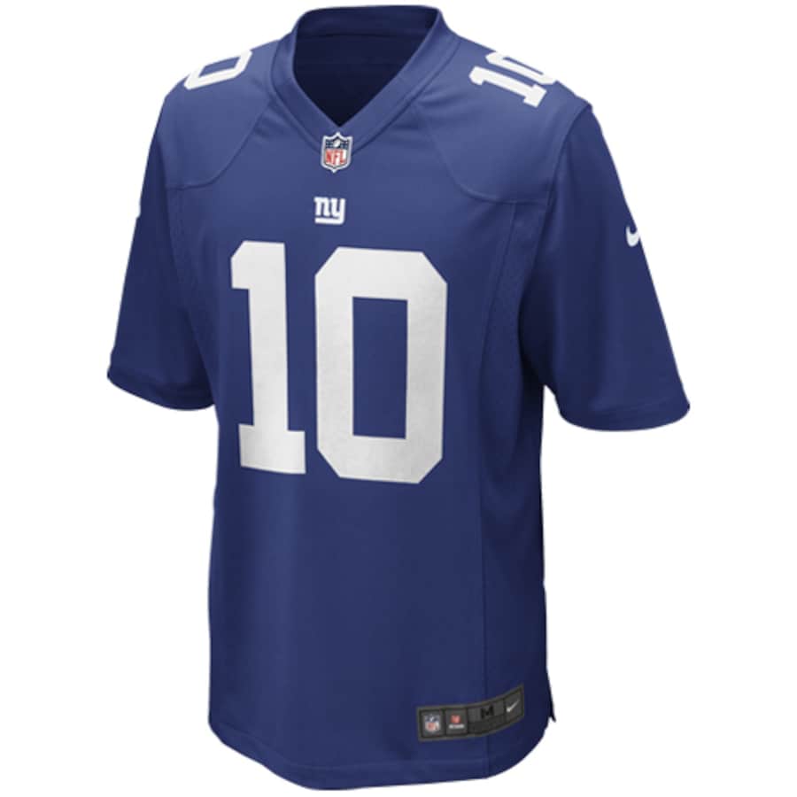 Mens New York Giants Eli Manning Nike Royal Blue Game Jersey