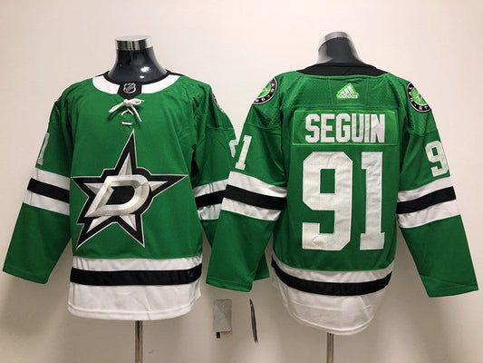 Men's Dallas Stars Tyler Seguin #91 Kelly Green Home Breakaway Player Jersey1