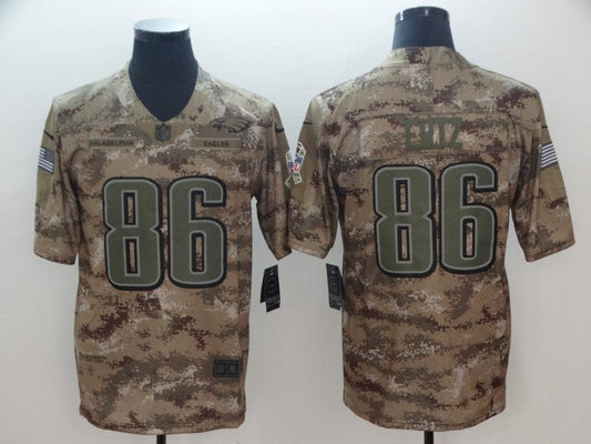 Men's Philadelphia Eagles Zach Ertz #86 Camouflage Game Jersey1
