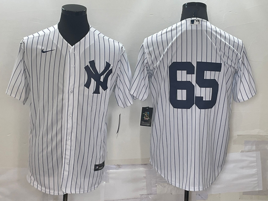 Men's New York Yankees Nestor Cortes Jr. #65 White Replica Player Name Jersey1