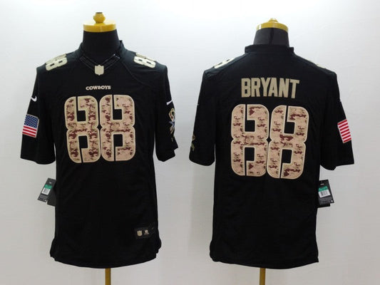 Men's Dallas Cowboys Dez Bryant #88 Black Player Game Jersey1