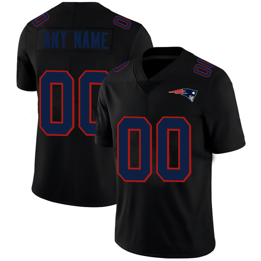 custom New England Patriots Football jerseys Black American Stitched Name And Number Size S to 6XL Christmas Birthday Gift