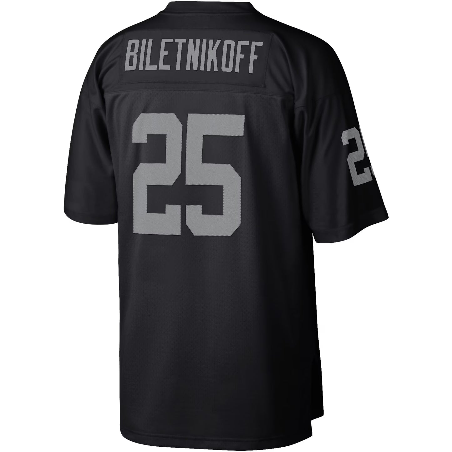 Las Vegas Raiders Fred Biletnikoff Mitchell & Ness Black Legacy Replica Jersey