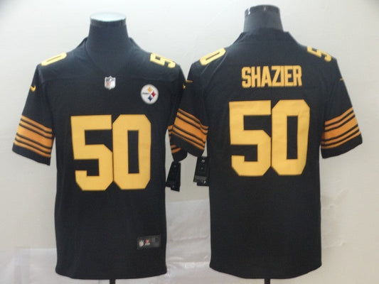 Men's Pittsburgh Steelers Ryan Shazier #50 Black Alternate Legend Jersey1