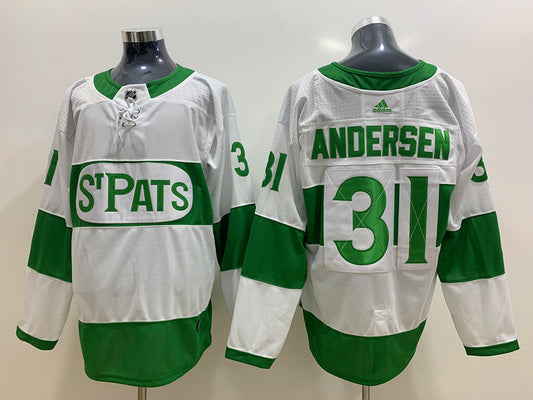Men's Toronto Maple Leafs Frederik Andersen #31 White Authentic Player jersey