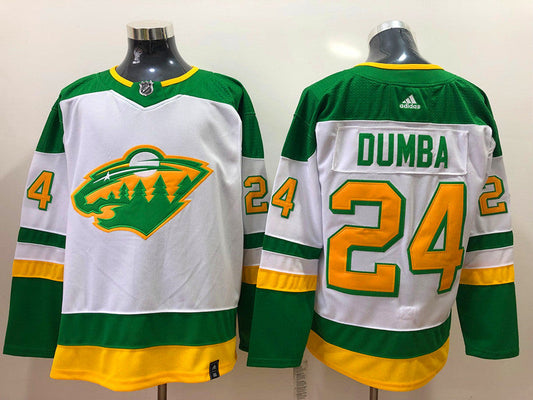 Men's Minnesota Wild Matt Dumba #24 White Breakaway Player Jersey1