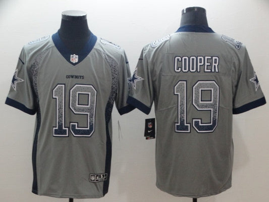 Men's Dallas Cowboys Amari Cooper #19 Gray Game Player Jersey1