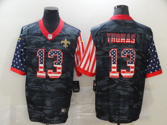 Men's New Orleans Saints Michael Thomas #13 Gray Camouflage Game Player jersey