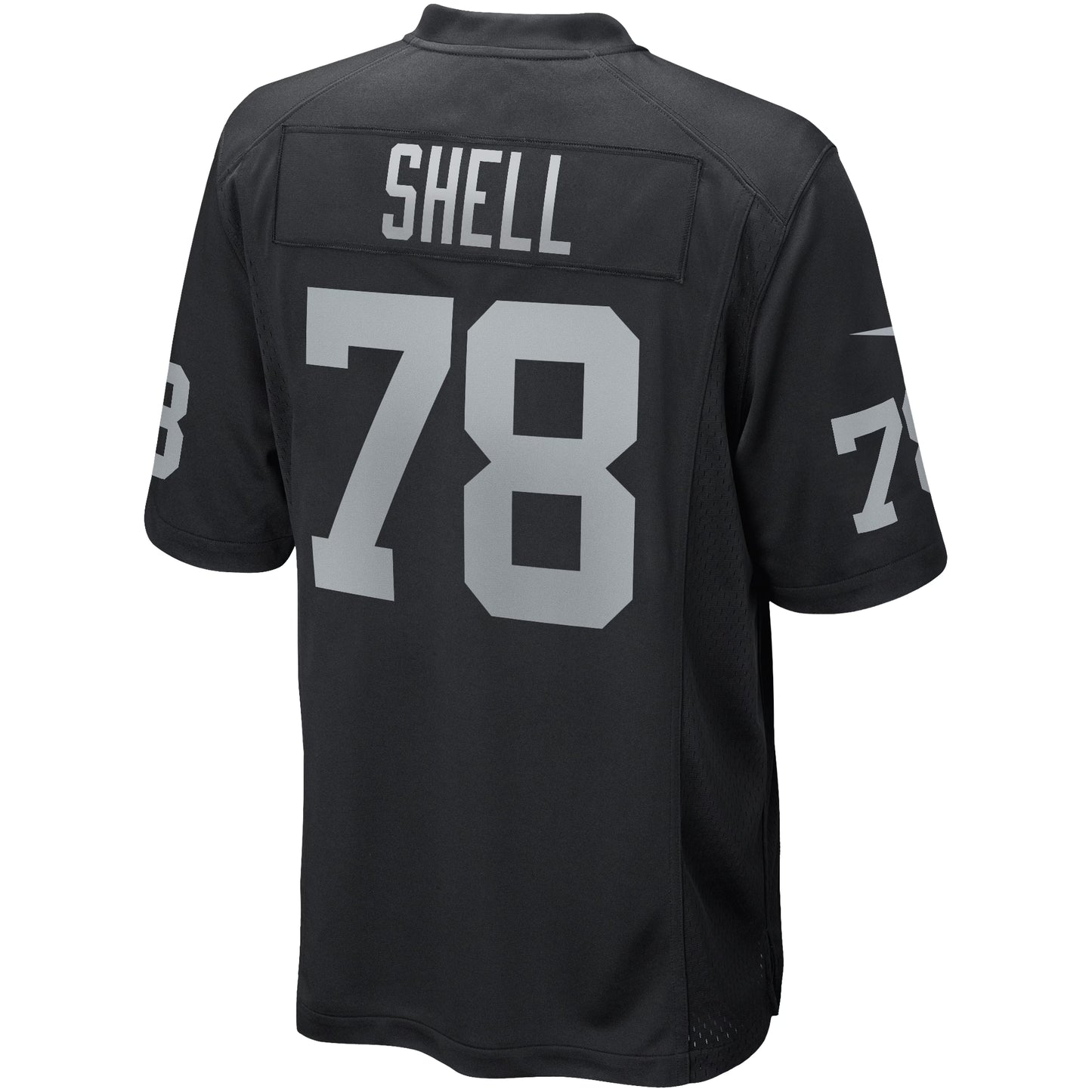 Las Vegas Raiders Art Shell Black Game Retired Player Jersey