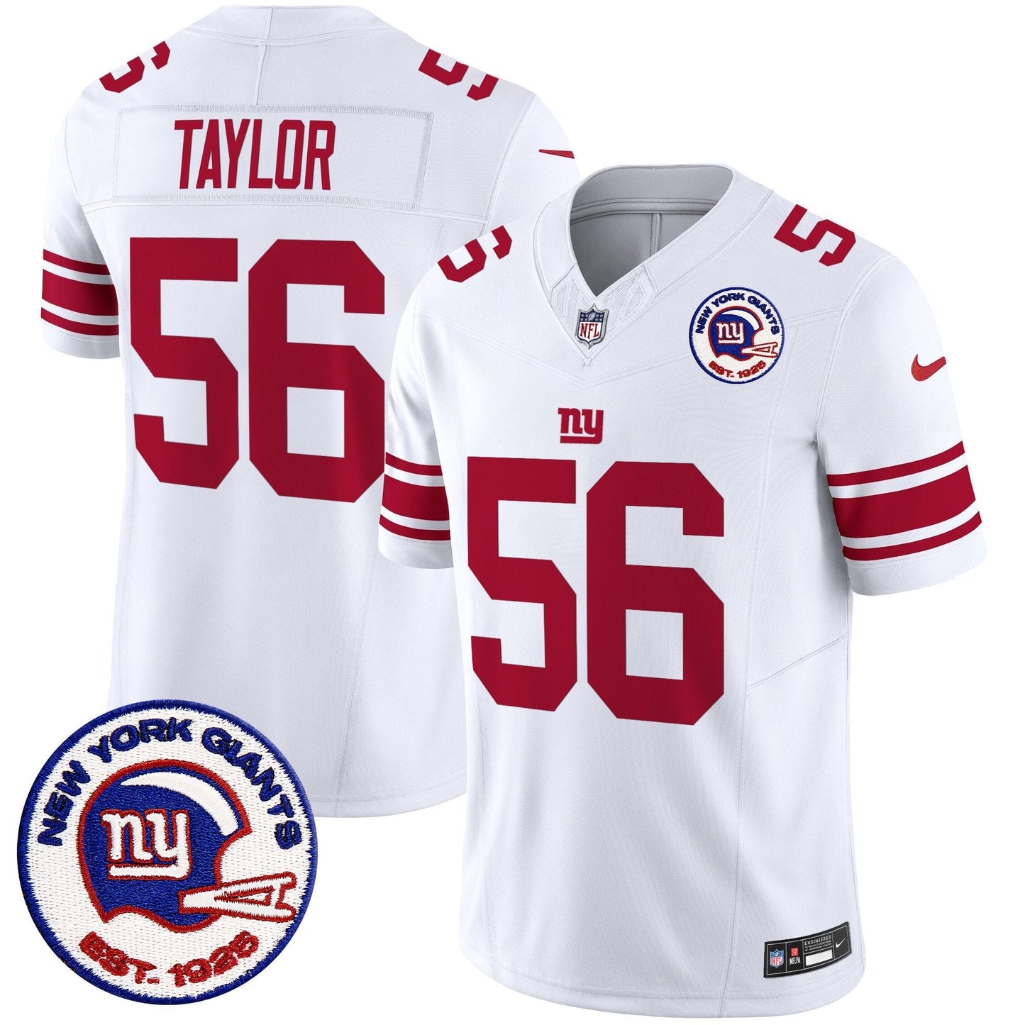 Men窶冱 New York Giants Est 1925 Patch Vapor Limited Jersey 窶 All Stitched