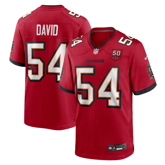 Tampa Bay Buccaneers Lavonte David Red 50th Season Team Game Jersey
