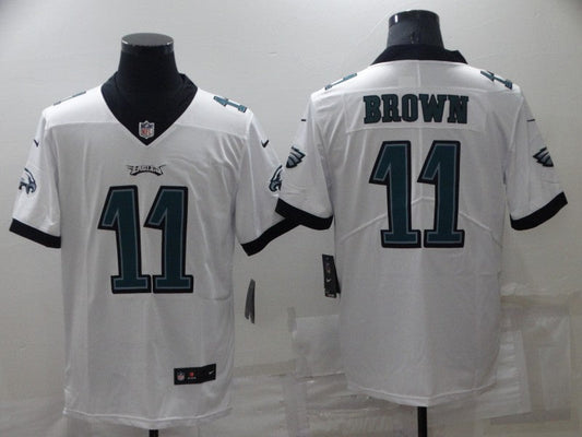 Men's Philadelphia Eagles A.J. Brown #11 White Game Jersey1