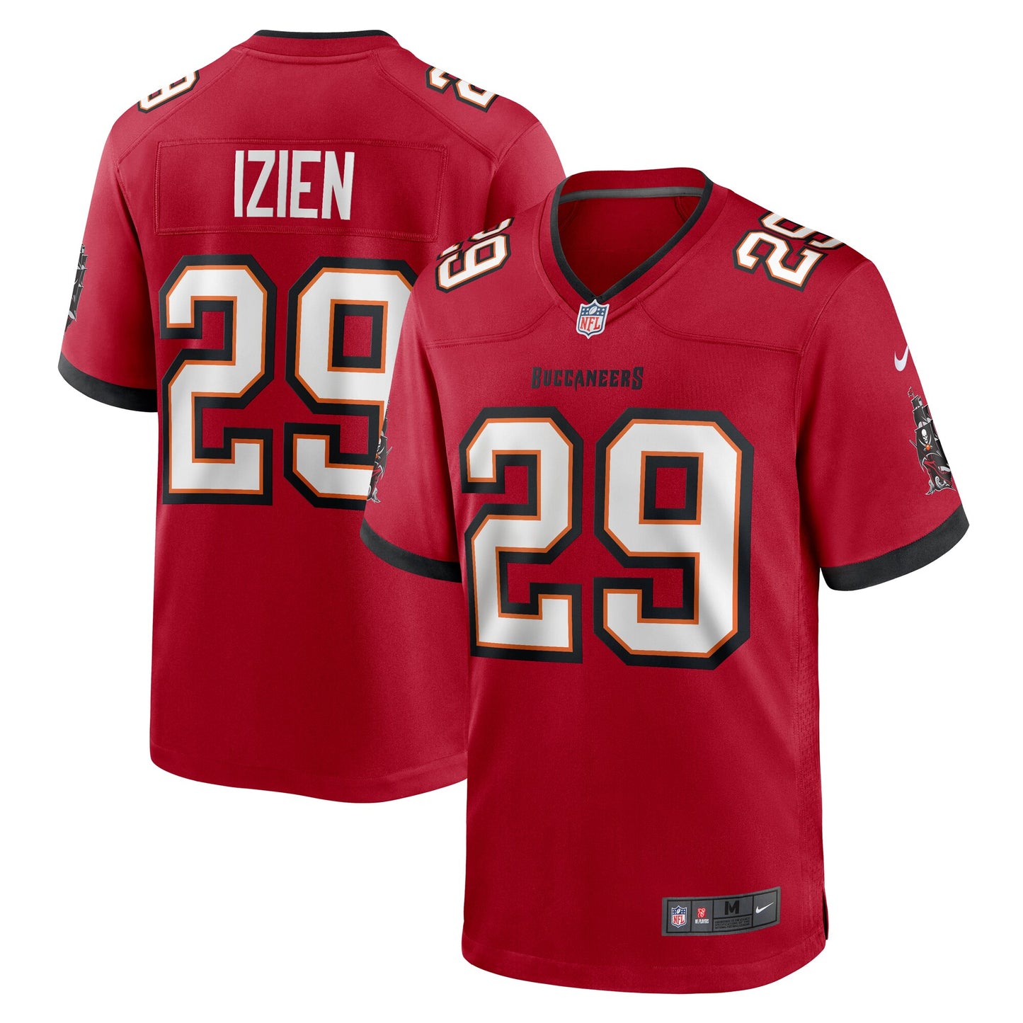 Tampa Bay Buccaneers Christian Izien Red Game Jersey