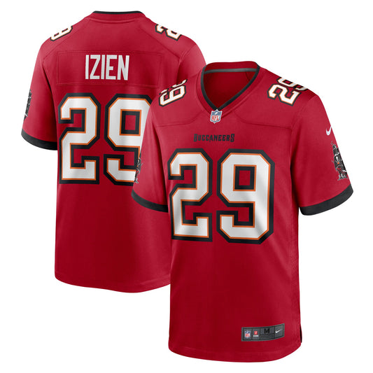 Tampa Bay Buccaneers Christian Izien Red Game Jersey