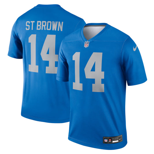 Detroit Lions Amon-Ra St. Brown Blue Legend Player Performance Top