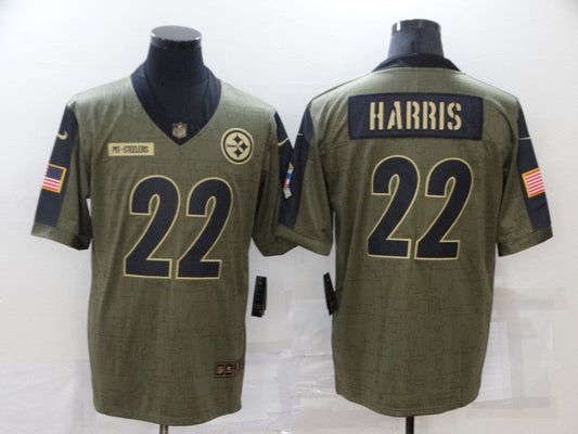 Men's Pittsburgh Steelers Najee Harris #22 Brown Game Jersey1