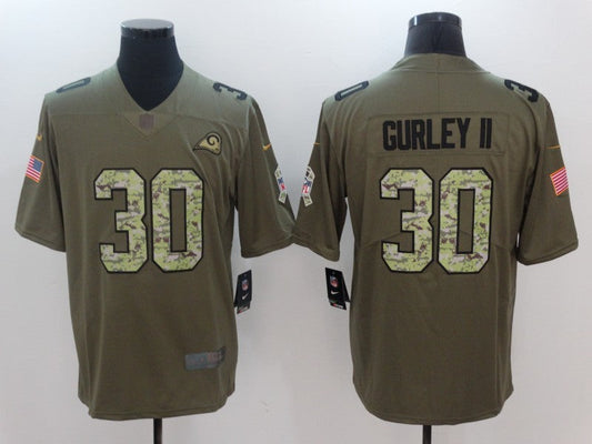 Men's Los Angeles Rams Todd Gurley II #30 Brown Player Game jersey