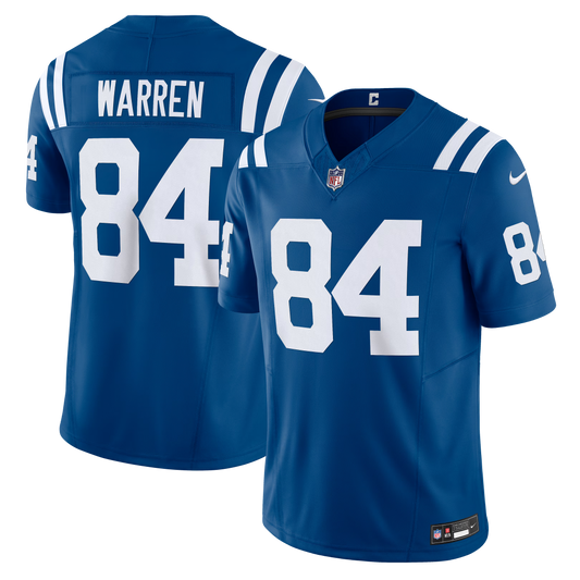 Indianapolis Colts Tyler Warren Royal Team Vapor F.U.S.E. Limited Jersey
