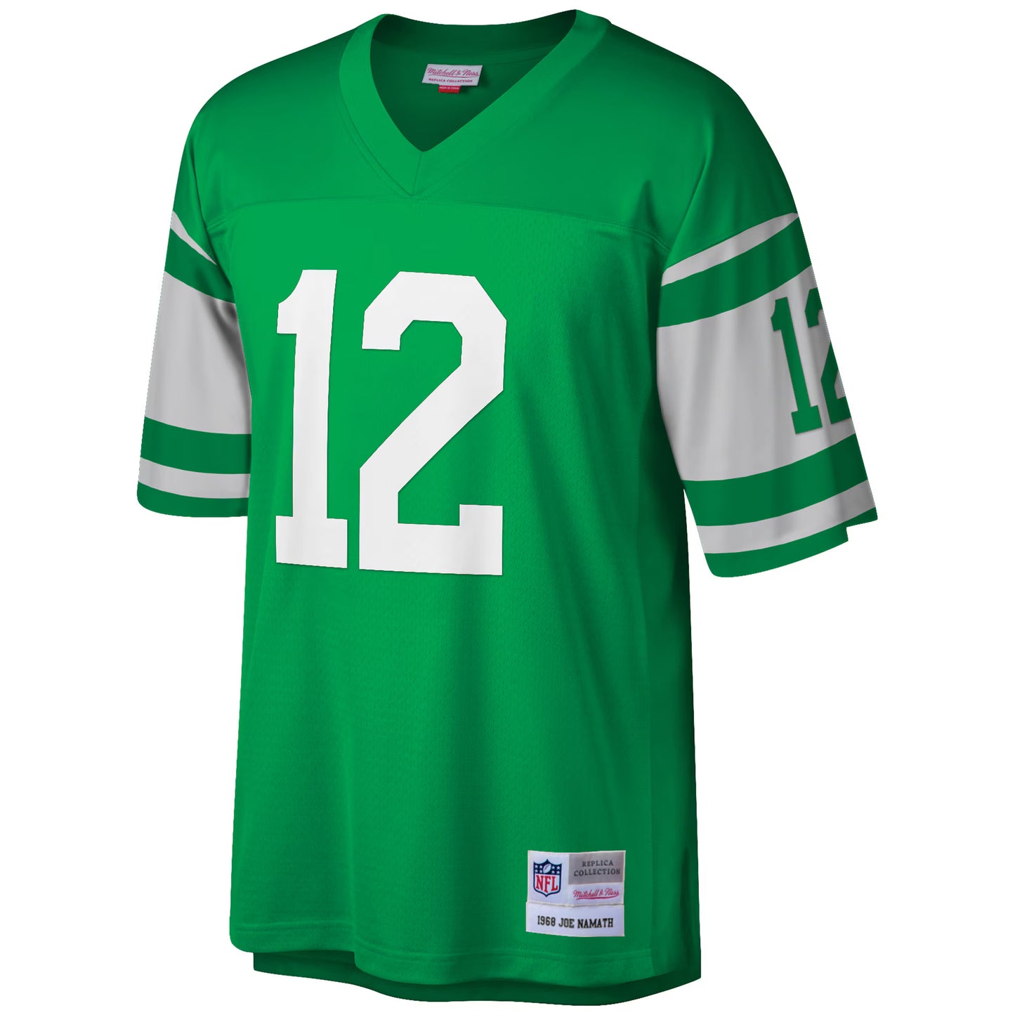 New York Jets Joe Namath Mitchell & Ness Green Big & Tall 1968 Retired Player Replica Jersey