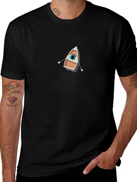 Rowboat Graphic Black Tee