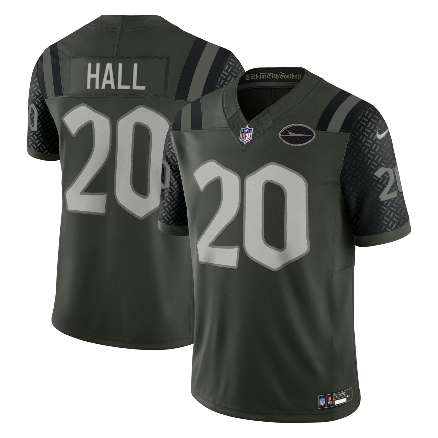 New York Jets Breece Hall Gotham Green 2025 Rivalries Collection Limited Jersey