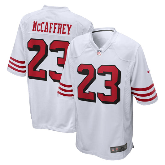 San Francisco 49ers Christian McCaffrey White Game Jersey