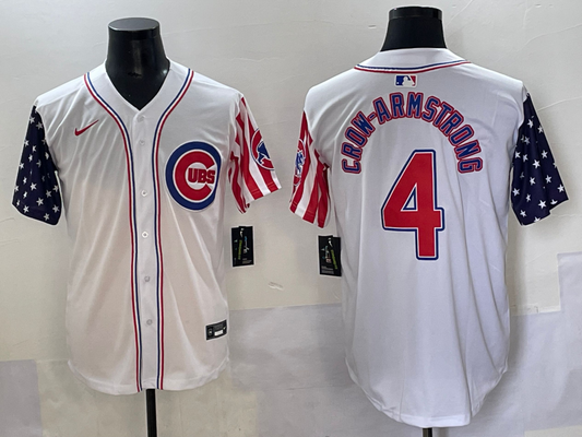 Men's Chicago Cubs Pete Crow-Armstrong #4 White Alternate Limited Player Jersey