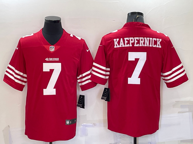 Men's San Francisco 49ers Colin Kaepernick #7 Red Player Jersey1