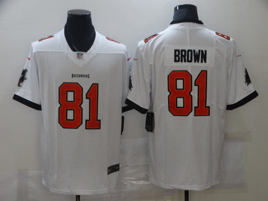 Men's Tampa Bay Buccaneers Antonio Brown #81 White Game Jersey1