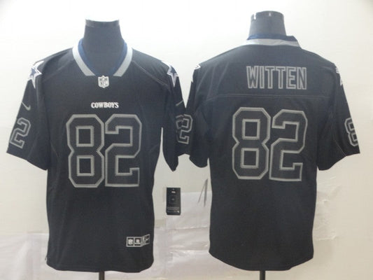 Men's Dallas Cowboys Jason Witten #82 Black Alternate Game Jersey1