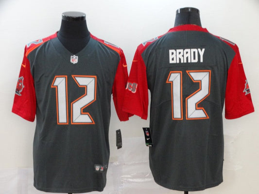 Men's Tampa Bay Buccaneers Tom Brady #12 Gray Game Player Jersey1