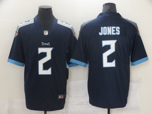 Men's Tennessee Titans Julio Jones #2 Navy Game Jersey1
