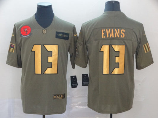 Men's Tampa Bay Buccaneers Mike Evans #13 Brown Game Player jersey
