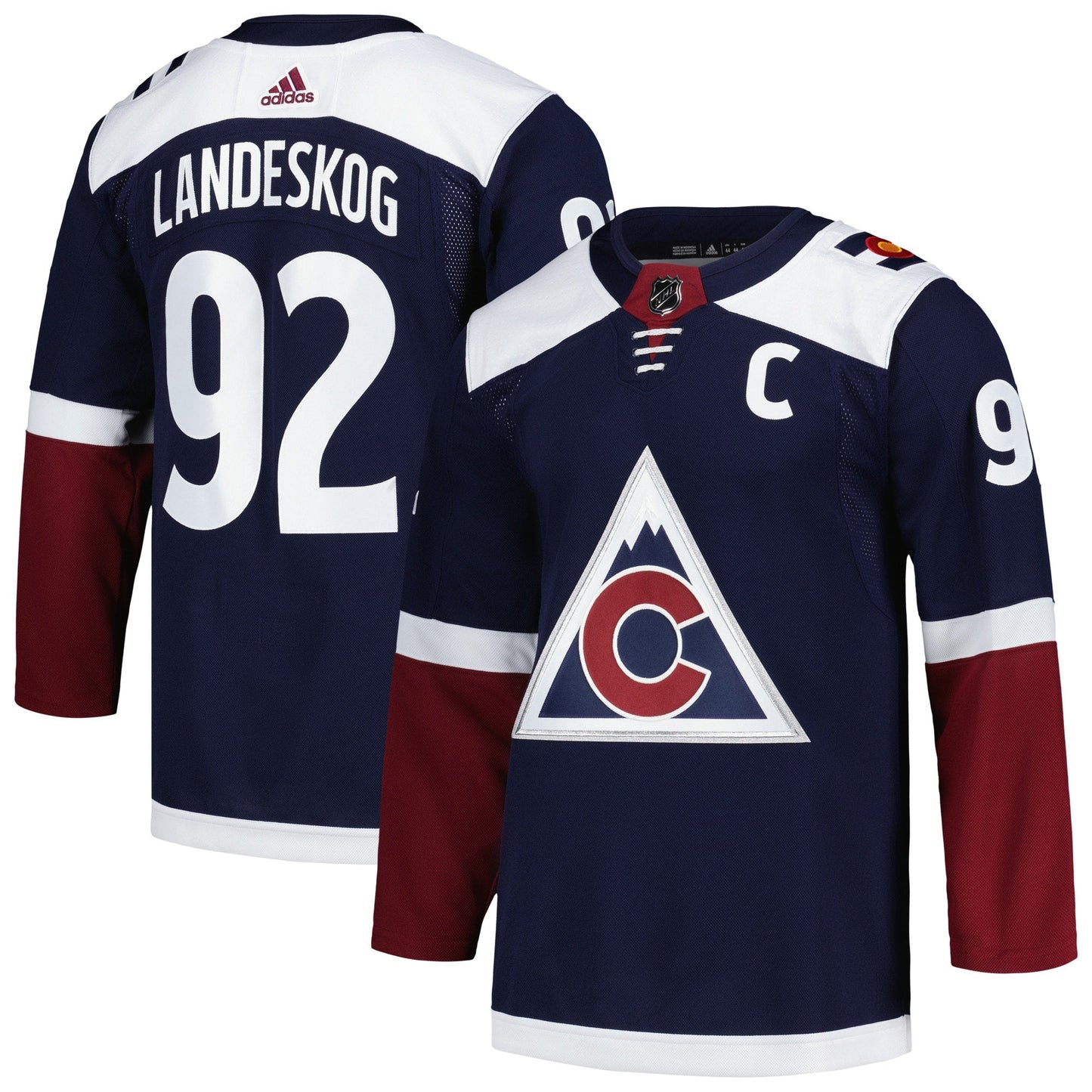 Gabriel Landeskog Colorado Avalanche   Alternate Primegreen   Jersey - Navy