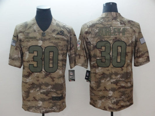 Men's Los Angeles Rams Todd Gurley II #30 Camouflage Game jersey