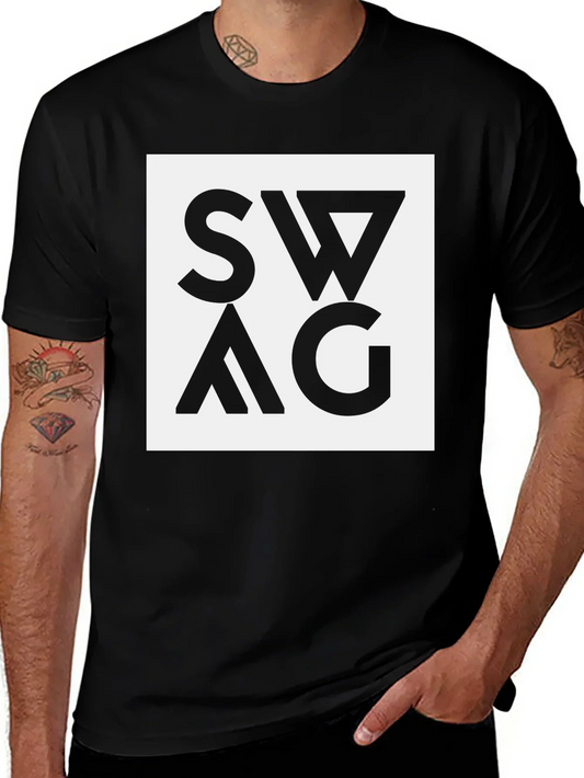 Swag Graphic Tee - Black Cotton Blend