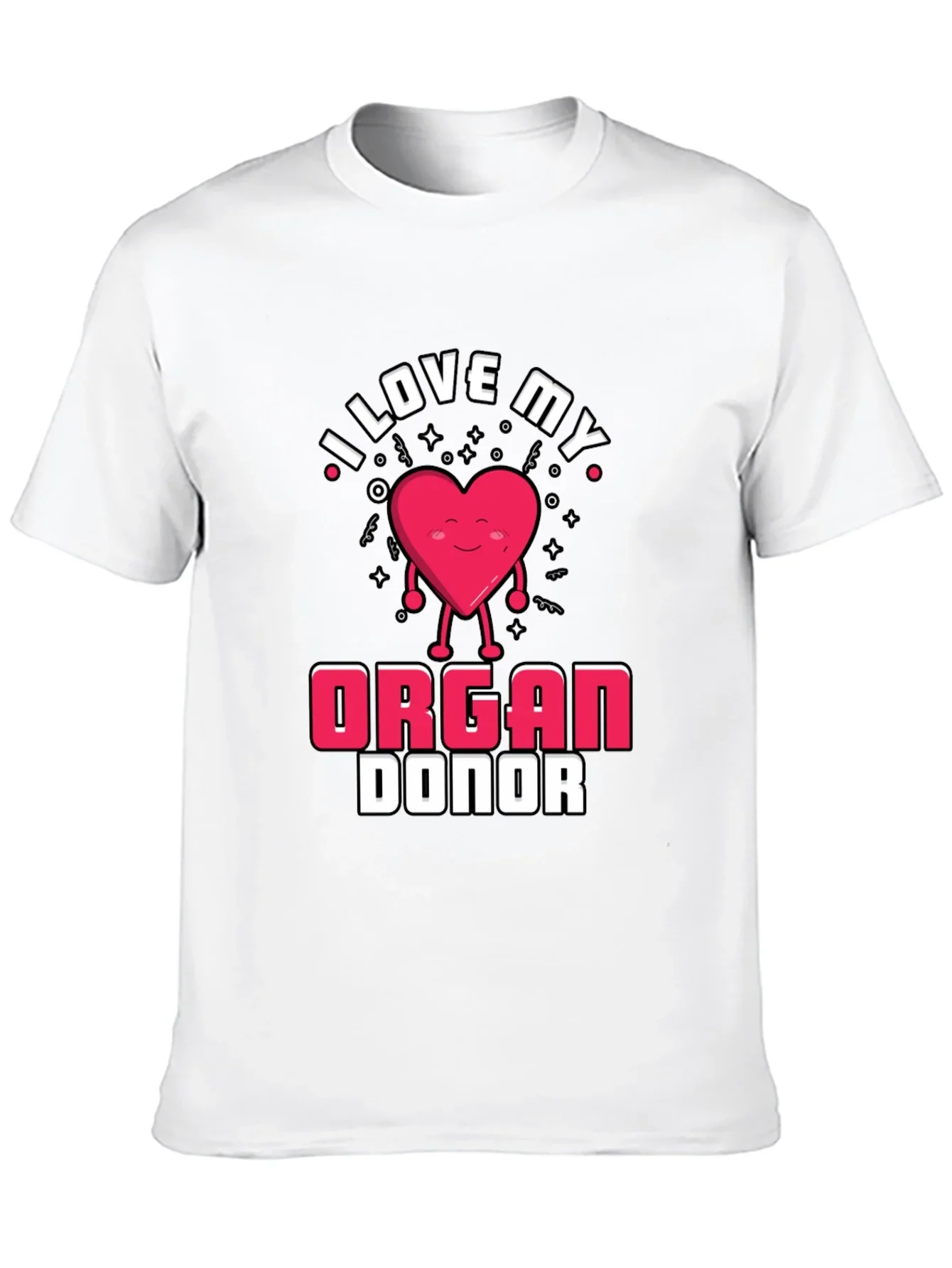 I Love My Organ Donor Black T-Shirt